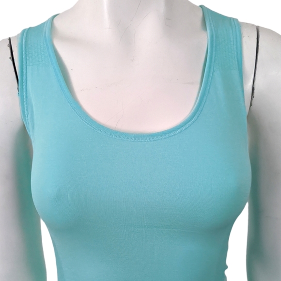 Calia Seamless Core Tank Top Workout Athletic Top NWT Womens XS Teal Blue - Picture 3 of 10
